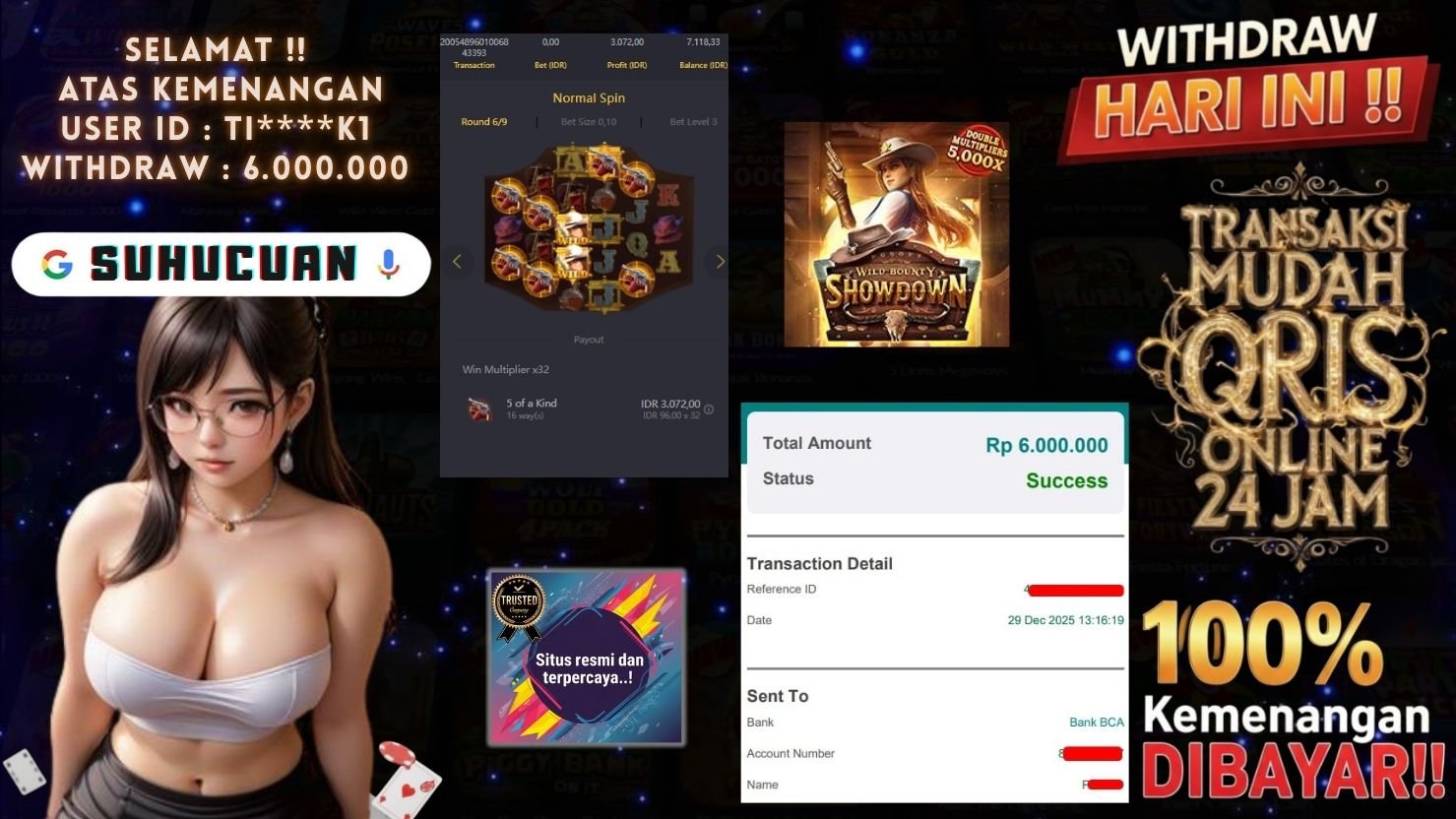 SUHUCUAN JACKPOT SLOT WILD BOUNTY SHOWDOWN